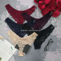 Кружевные трусы стринги с высоким боком ML 748