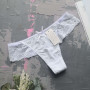 Женские трусики стрінги микрофибра с кружевом M, L, XL 1142